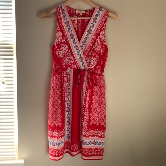 Monteau Dresses & Skirts - Red and blue bandana dress